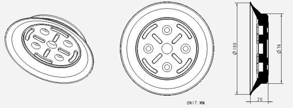 100mm High temperature resistant sucker(350℃)