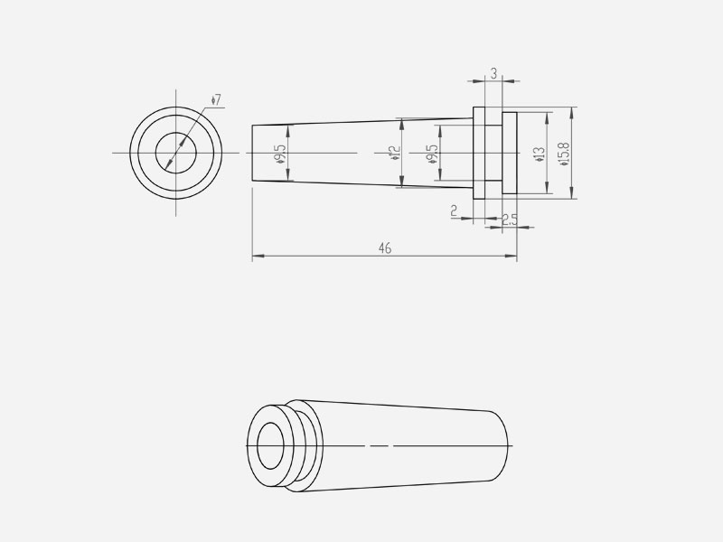 9.5mm silicone grommets