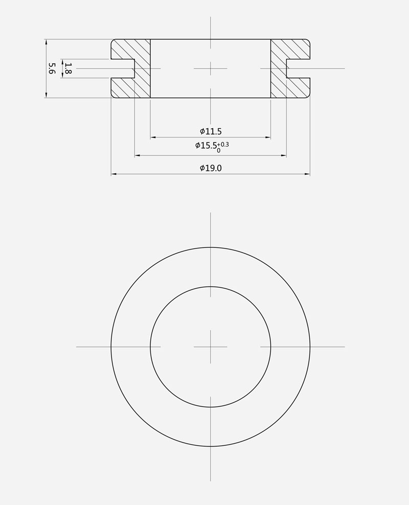 15.5mm Customized Rubber grommet