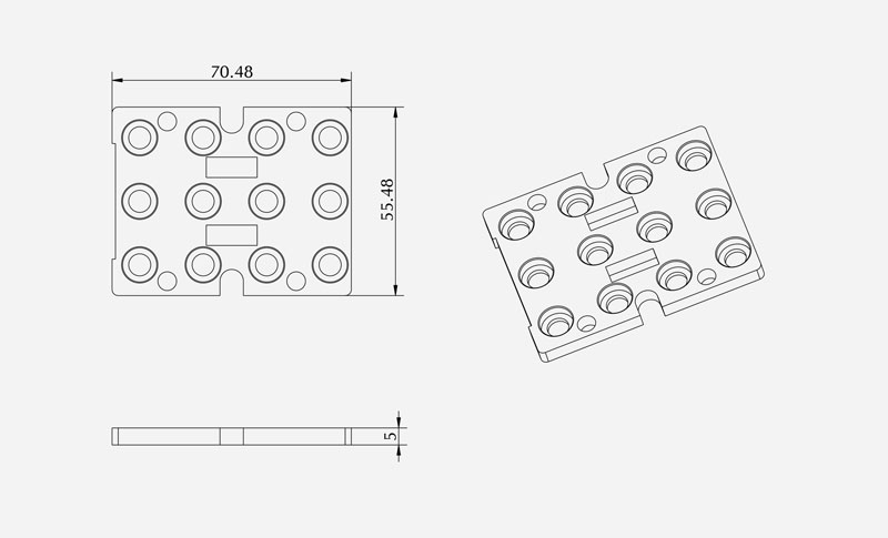 rubber damping pad